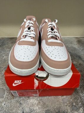 Nike Women’s Athletic Shoes - White & Blush Pink